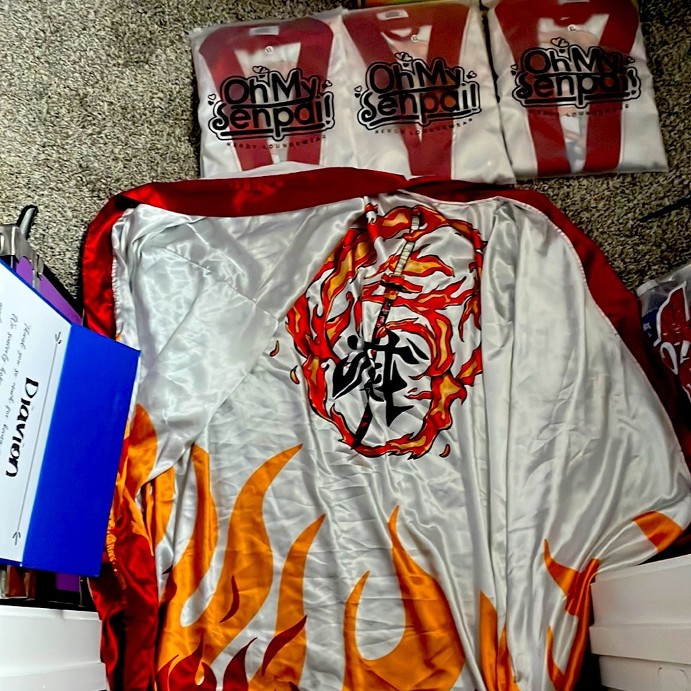 Demon slayer inspired robes brand new (never used) unisex robe